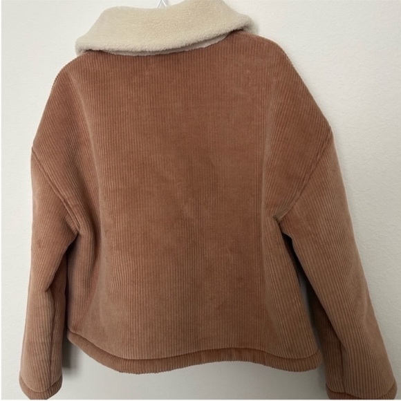 Naadam Vegan Shearling Quarter Zip Jacket NWT - Picture 8 of 11